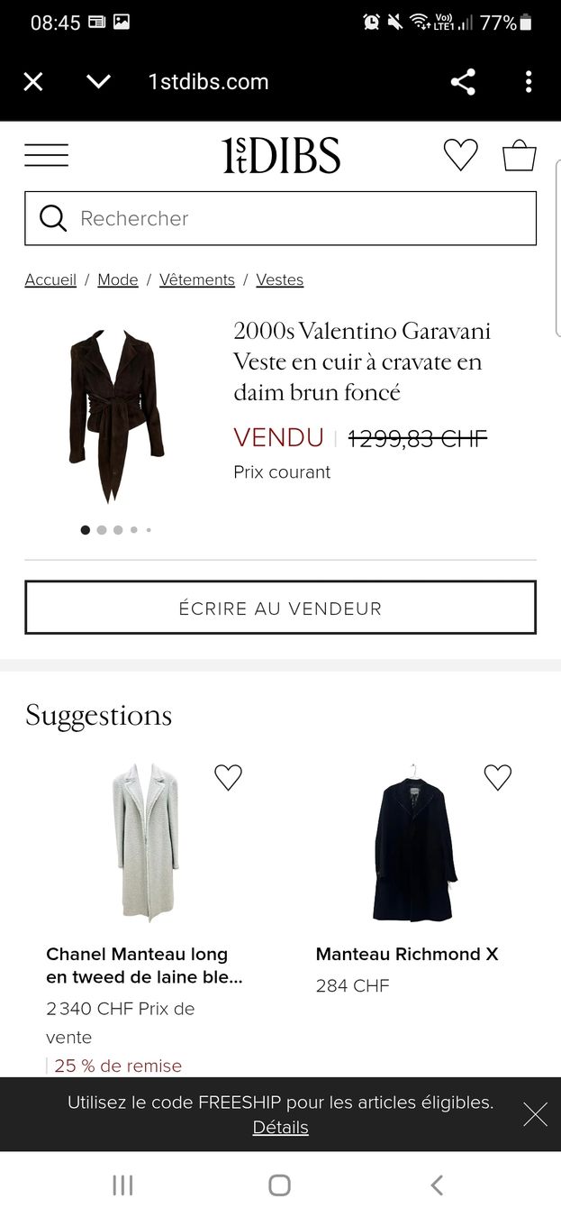 Valentino Giacche: Rare veste Valentino – Usato da Chêne-Bourg venduto da chsandra34 8
