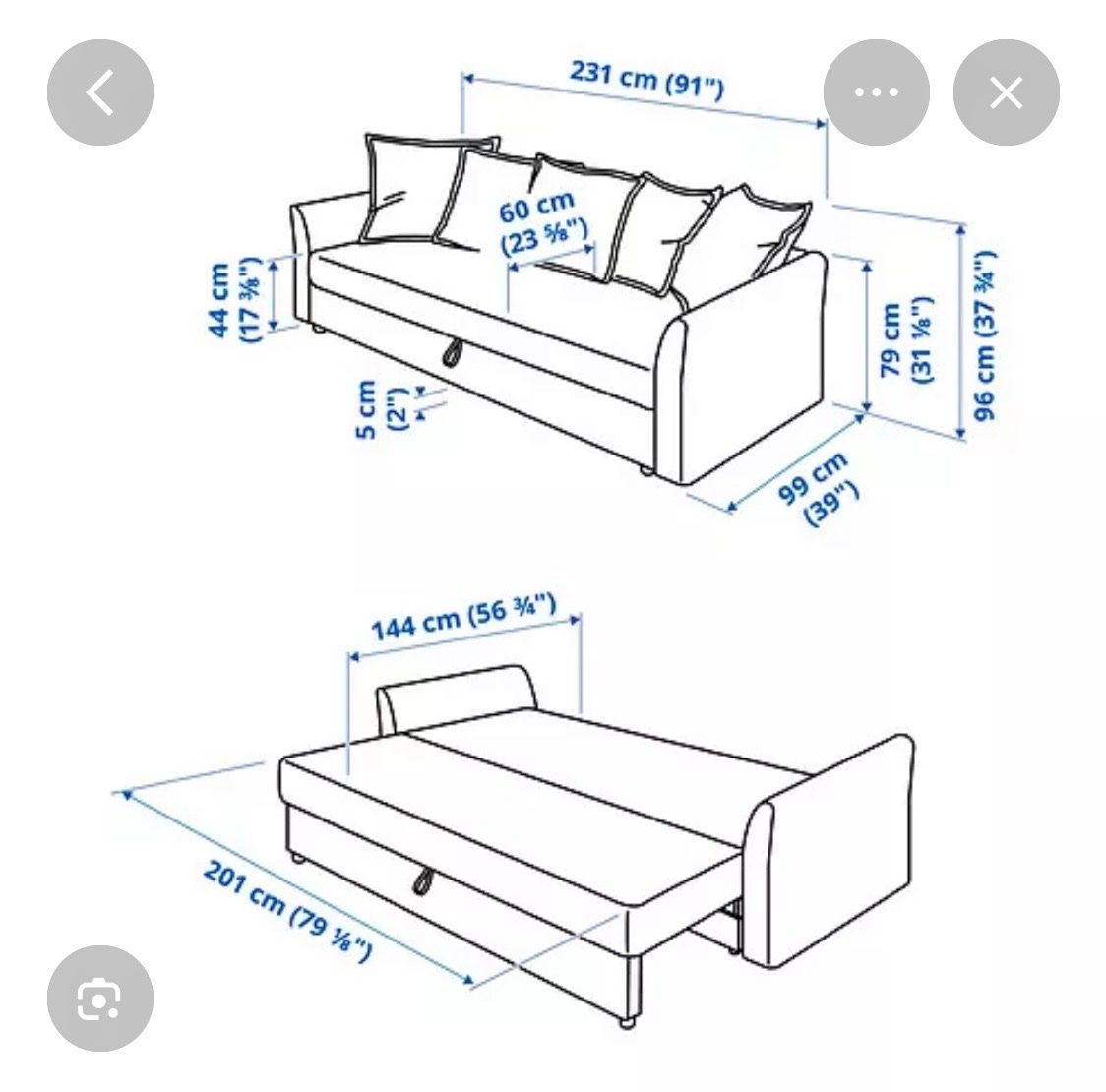 Sofas: Ikea Holmsund Sofabett weiss – Gebraucht aus Winterthur von leo_c6h9 2