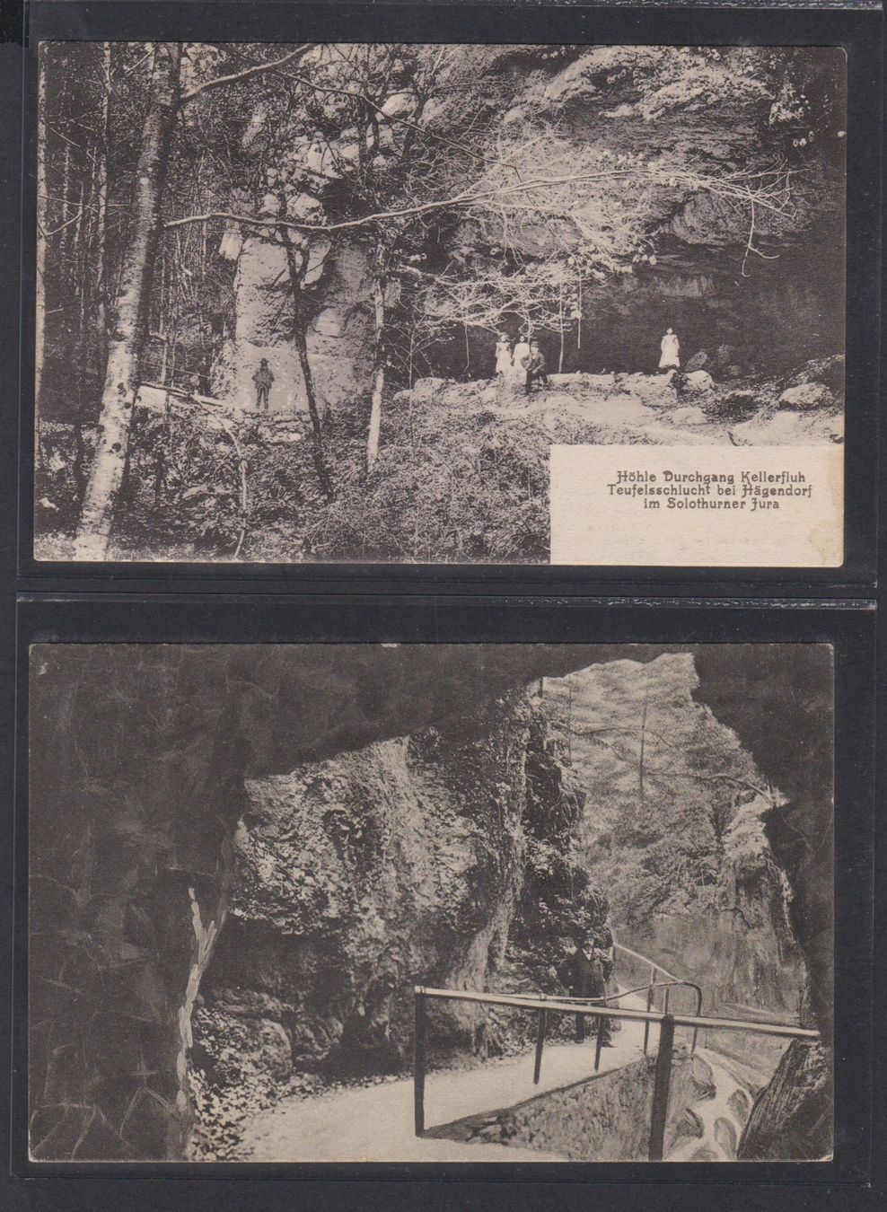 Cartoline postali: Hägendorf  Teufelsschlucht   :   4 alte Ansichtskarten 1910 – Usato da Vitznau venduto da Ropaku