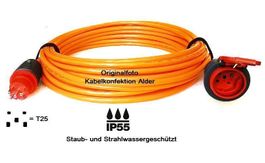Neu 50m Qualitäts Pur-Verlängerungskabel T25 IP55 SN441011