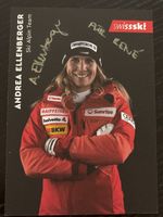Signierte Autogrammkarte Andrea Ellenberger SwissSki Ski Alp