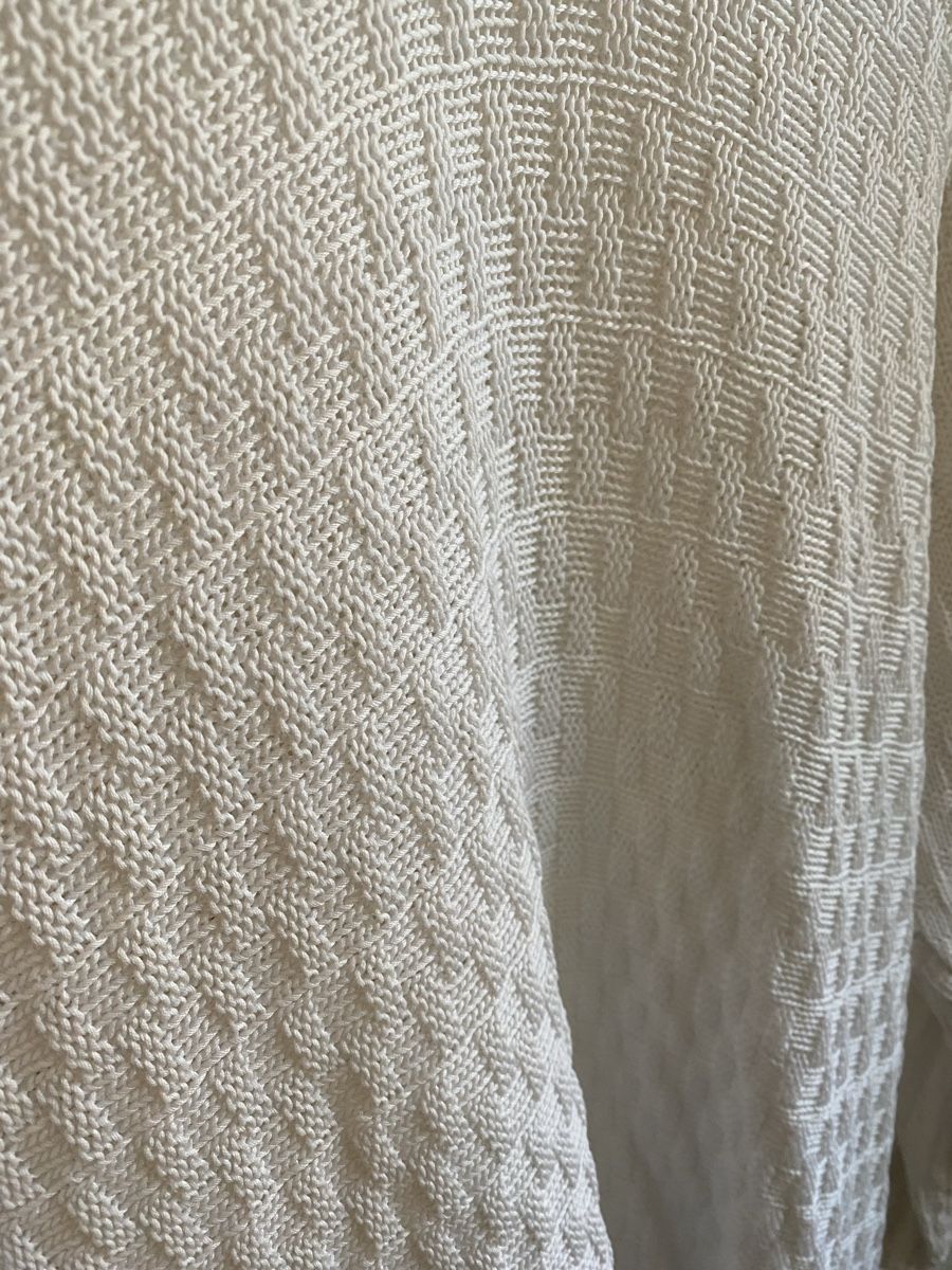 Pullover & Sweatshirts: Pull tricot vintage blanc, t.M/38 – Gebraucht aus Tavannes von Thriftshop 2