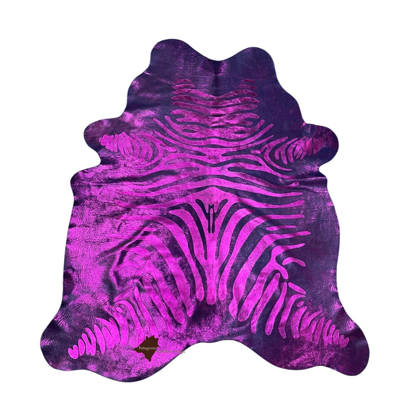 Tappeti: Kuhfell Teppich Zebra Blue/Fuchsia – Nuovo e nell'imballaggio originale da Arbedo venduto da patagonialeatherrugs