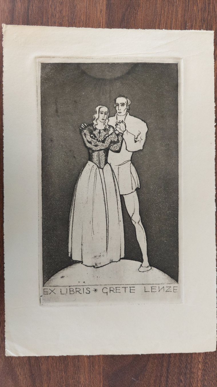 Dipinti: Exlibris Sepp Frank - Original Radierung – Usato da Obfelden venduto da Exlibris-Art 1