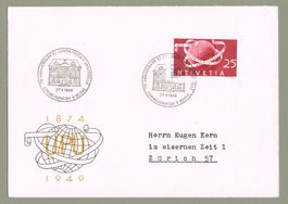Brief 75 Jahre Weltpostverein