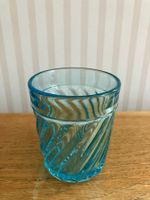 Ancien petit verre bleu de la Cristallerie de Portieux