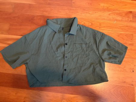 Olivgrüne Shein Bluse Gr. S – locker & modern