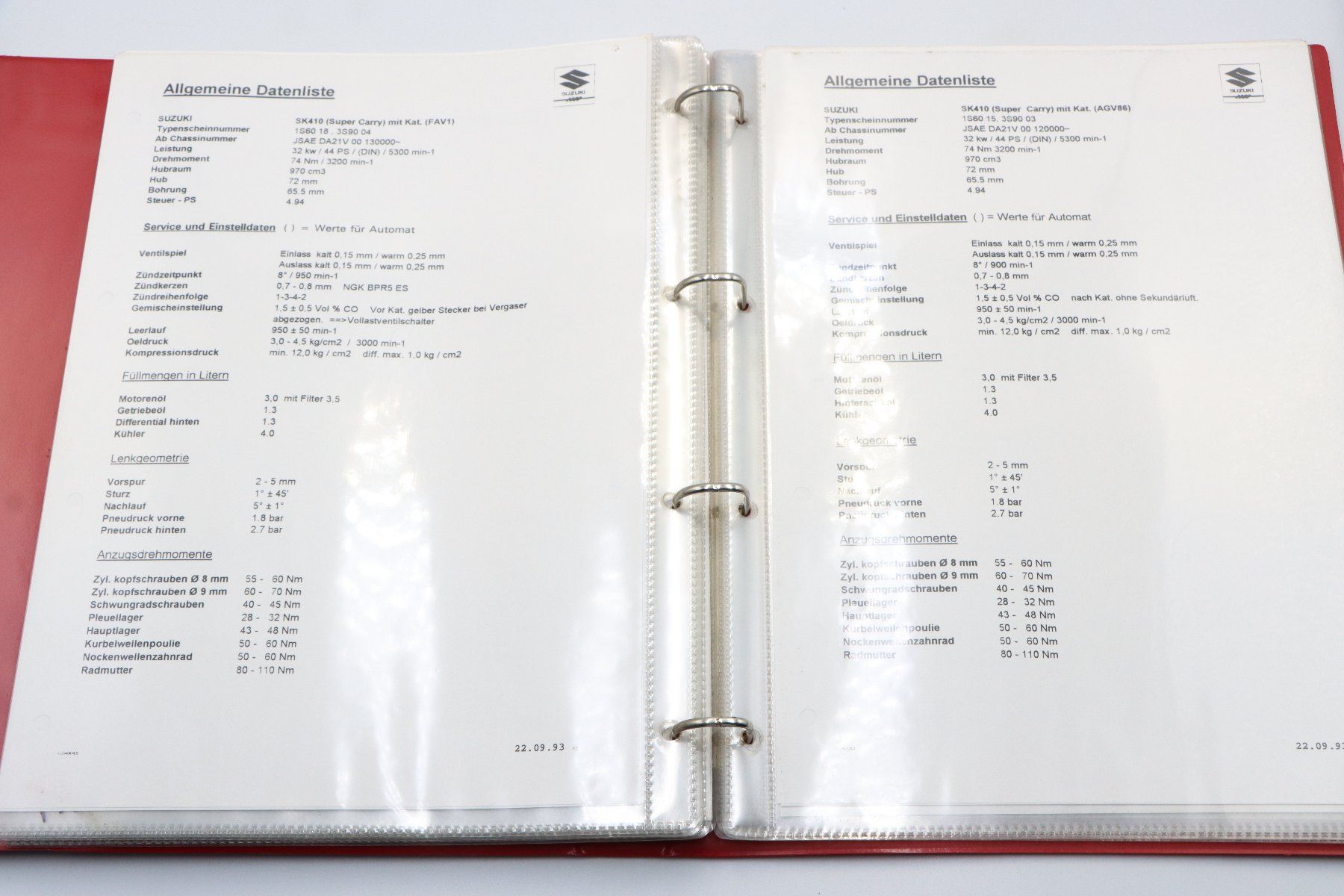 Suzuki Dokumente: Suzuki Händler Datenliste Ordner 1993 – Gebraucht aus Bühl b.Aarberg von Collectorpassions 6