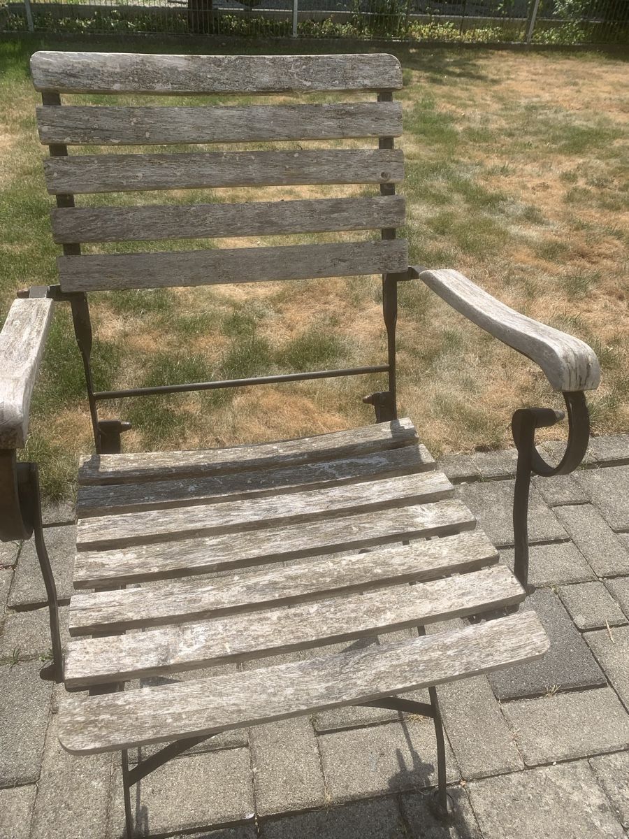 Sedie: Gartenstühle Holz Metall 2er Set gebraucht – Usato da Langenthal venduto da grisini01 5