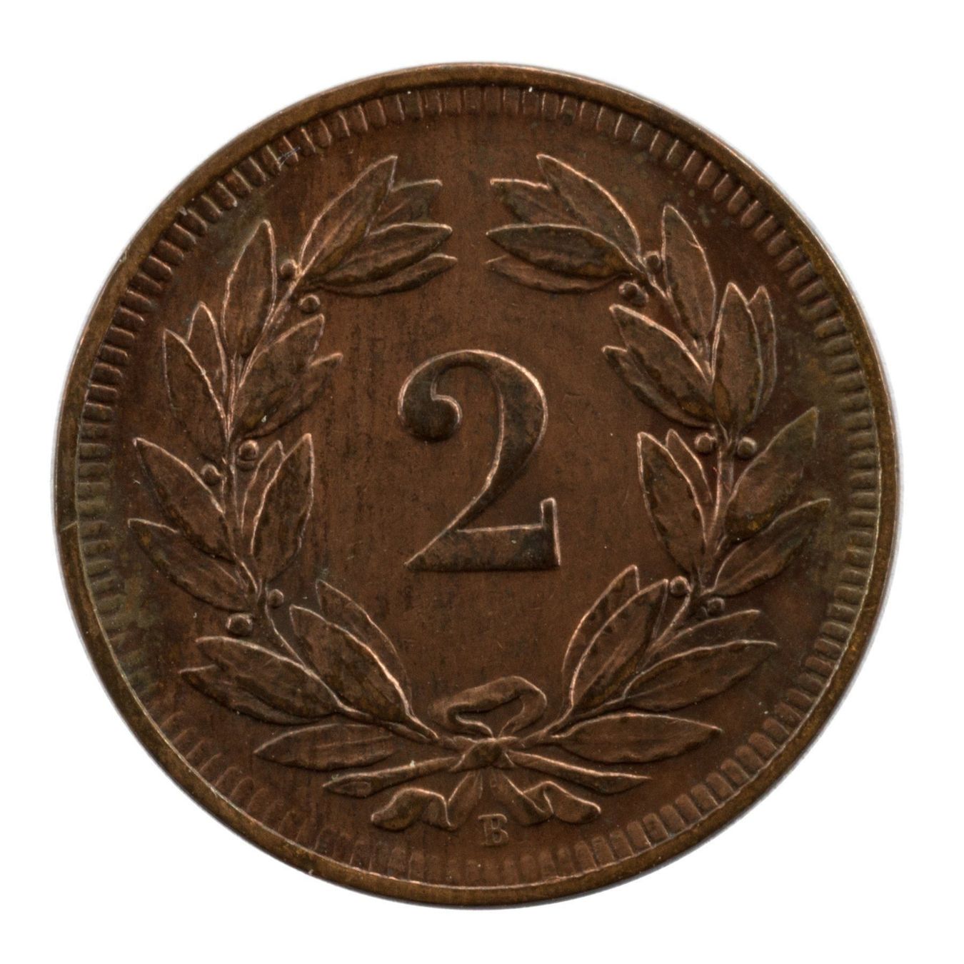Tutti le monete: Schweiz / Suisse - 2 Rappen - 1907 – Usato da Rotkreuz venduto da Swiss-Coins 1