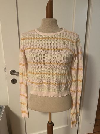 gestreifter Strickpullover, Grösse 36/S, Pieces