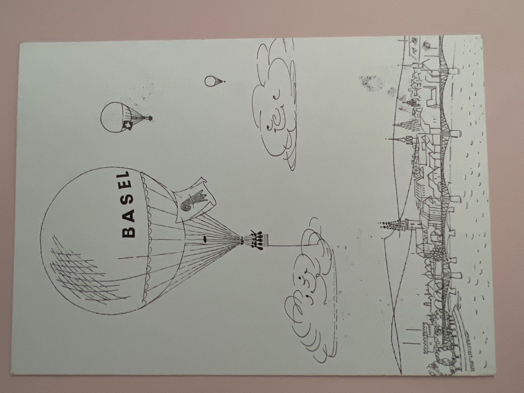 Tutti i francobolli: Ballonpost mit Vignette Mustermesse Basel 1955 – Usato da Buchrain venduto da wmm 1