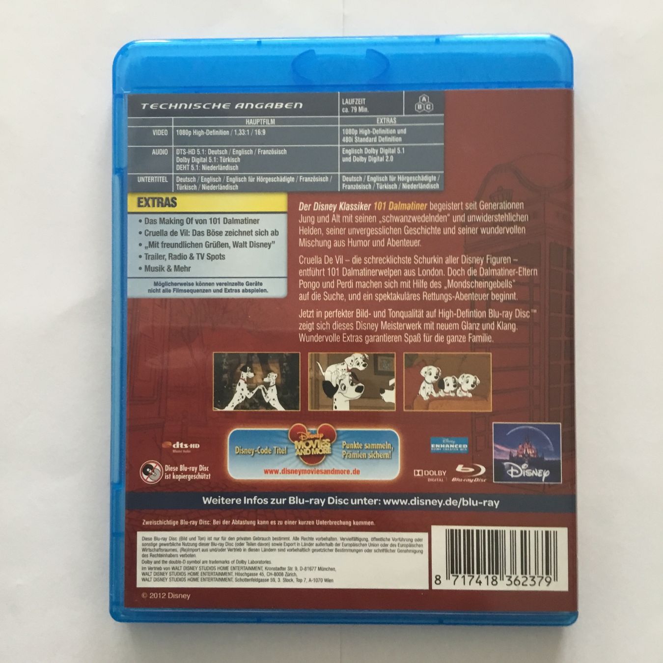 Tutti i DVDs: 101 Dalmatiner Blu Ray – Nuovo (secondo la descrizione) da Blauen venduto da Stella66 1