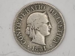 10 rappen 1881