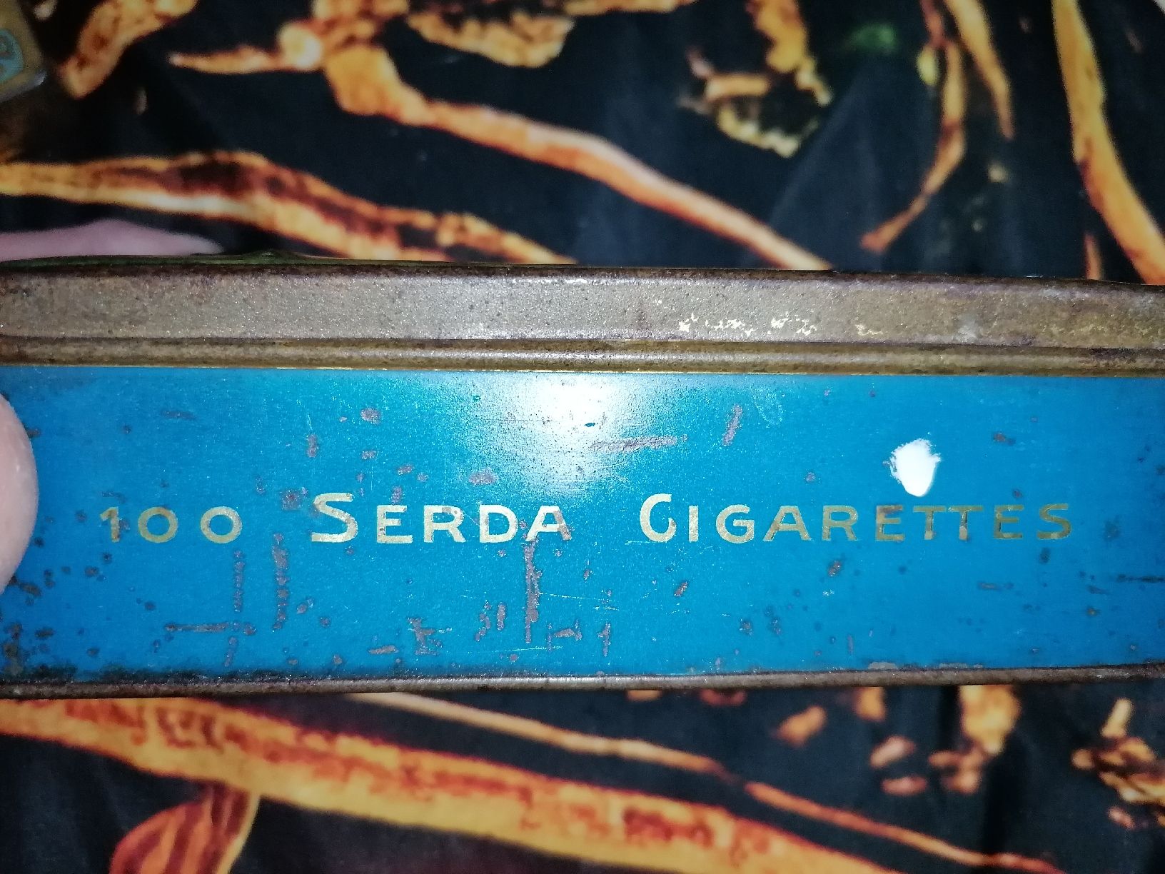 Tabacchi: Sehr seltene Blechdose Serdar 100 Zigaretten ca. 1900 – Usato da Zürich venduto da Tin4Life 3