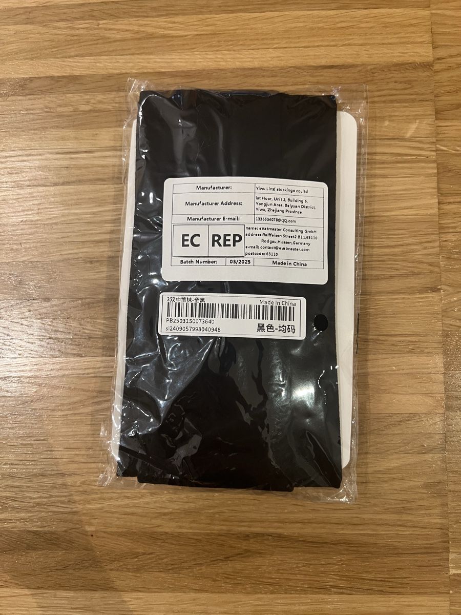 Calze: Knee high black socks – Nuovo e nell'imballaggio originale da Adliswil venduto da avatar83