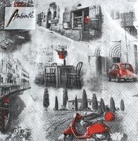 Serviette italian streets (1281) 3Stk.