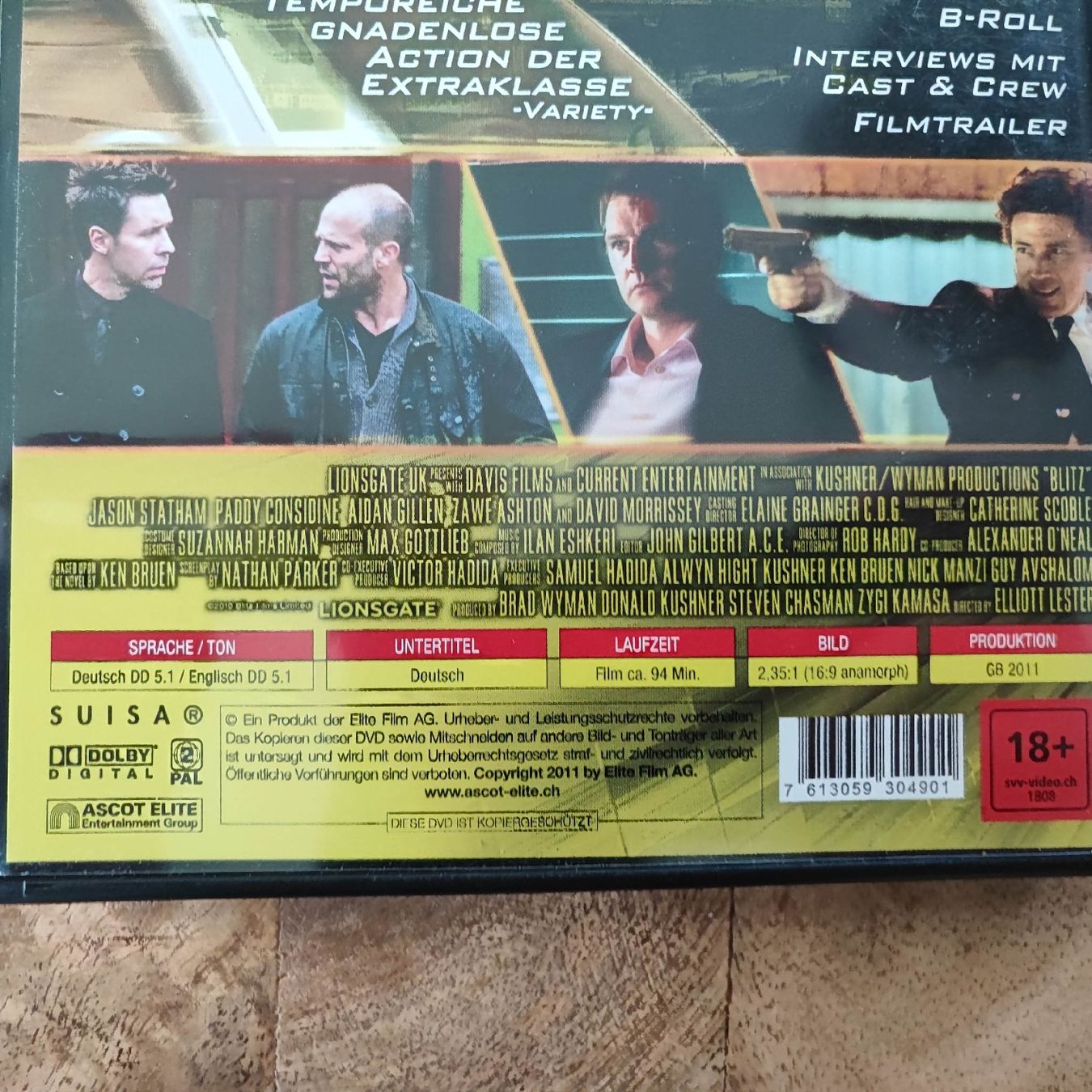 Tutti i DVDs: Blitz DVD Actionfilm mit Jason Statham – Usato da Dübendorf venduto da kb86_MOVIE 2