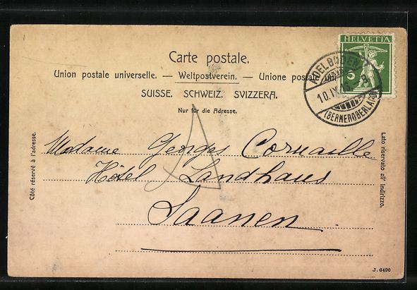 Ansichtskarten: Adelboden, Restaurant Bütschegg, Panora – Gebraucht aus Berlin von bartko-reher 1