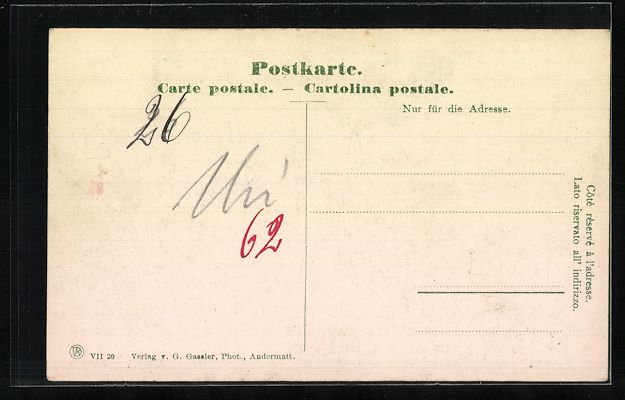 Cartoline postali: AK Andermatt, Ansicht der Kriegskaserne – Usato da Berlin venduto da bartko-reher 1