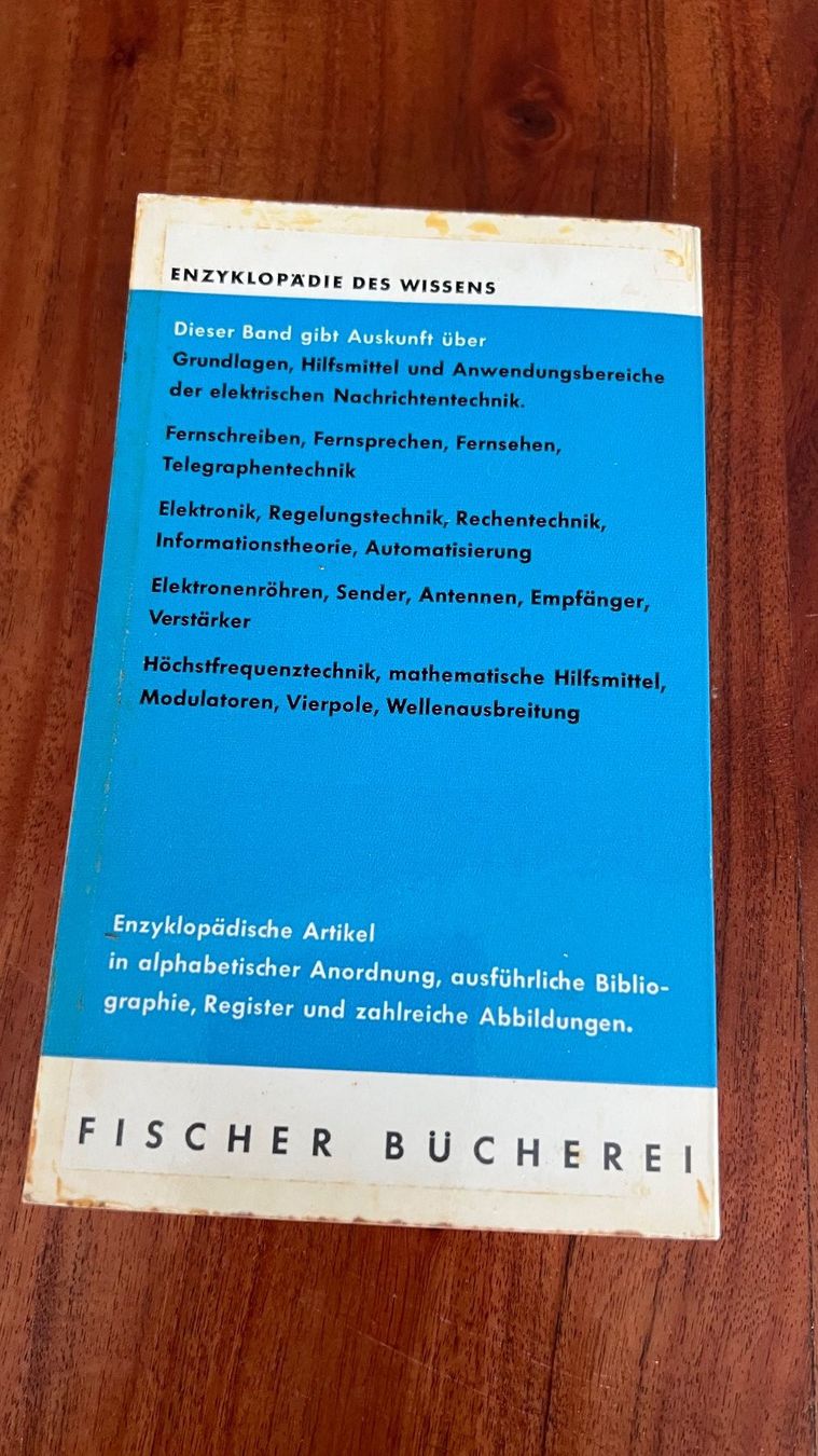 Libri: Fischer Lexikon Technik 4, 1963 – Usato da Schübelbach venduto da Dolly990_2 1
