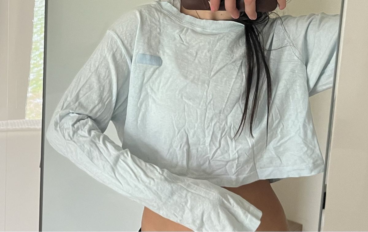 T-Shirts: Hellblaues SET ACTIVE Langarmshirt Crop Top Gr. S – Neu (gemäss Beschreibung) aus Zürich von rox_ws8v 3