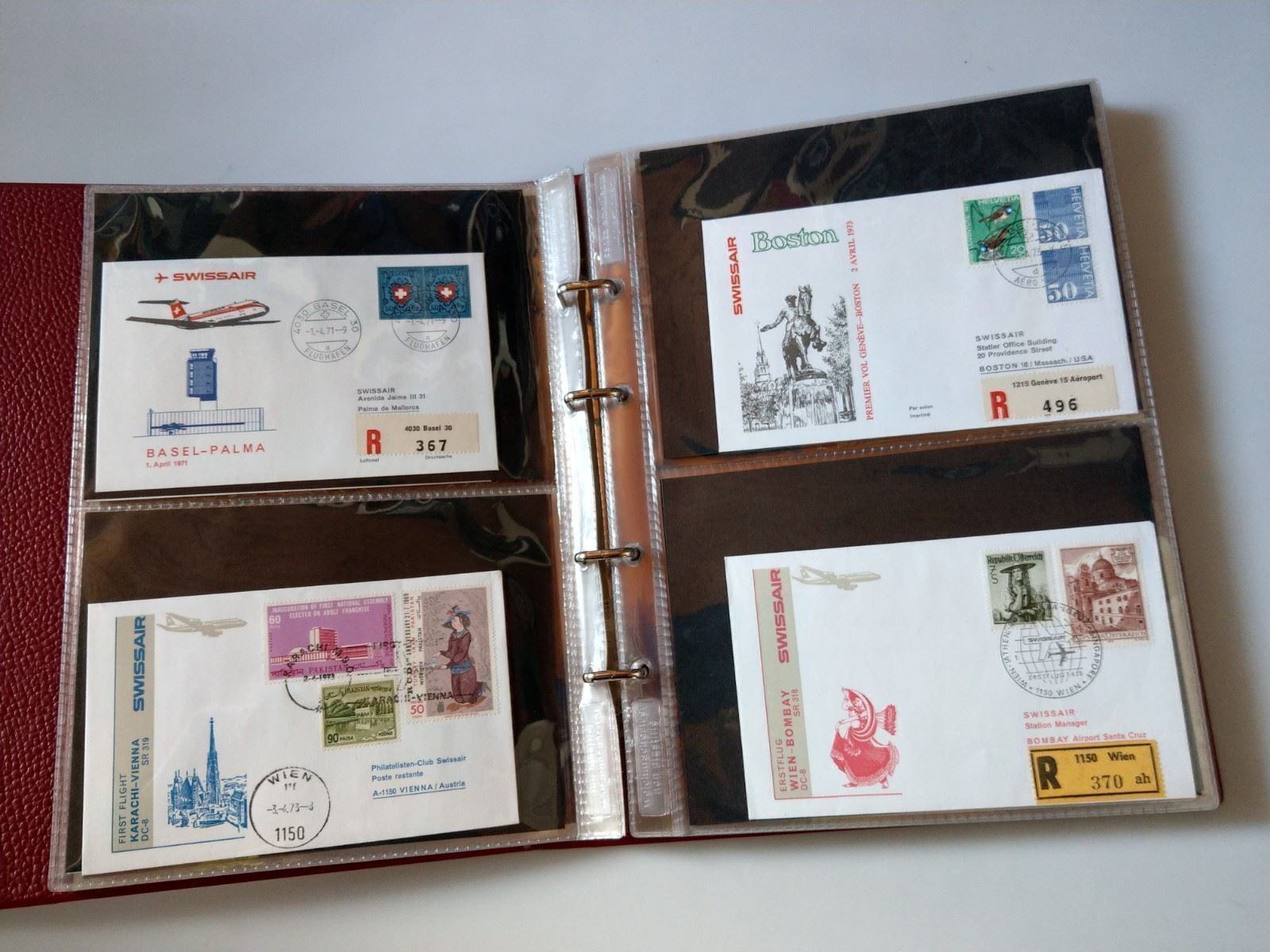 Tutti i francobolli: Sammlung 64 Erstflüge von 1972-1974 – Usato da Ettingen venduto da Kartenplanet 5