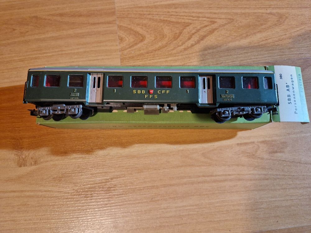 Kleinbahn Modelleisenbahnen: Kleinbahn 380 SBB AB Personenwagen – Gebraucht aus Illhart von Markus203 1