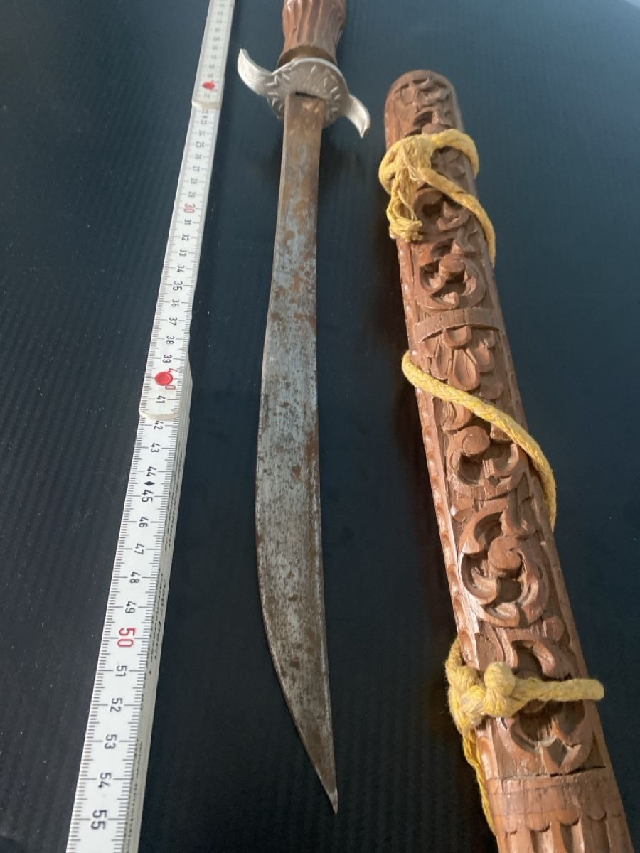 Besteck: Dolch mit Holzscheide geschnitzt gebraucht – Gebraucht aus Flumenthal von guz_ld76 2