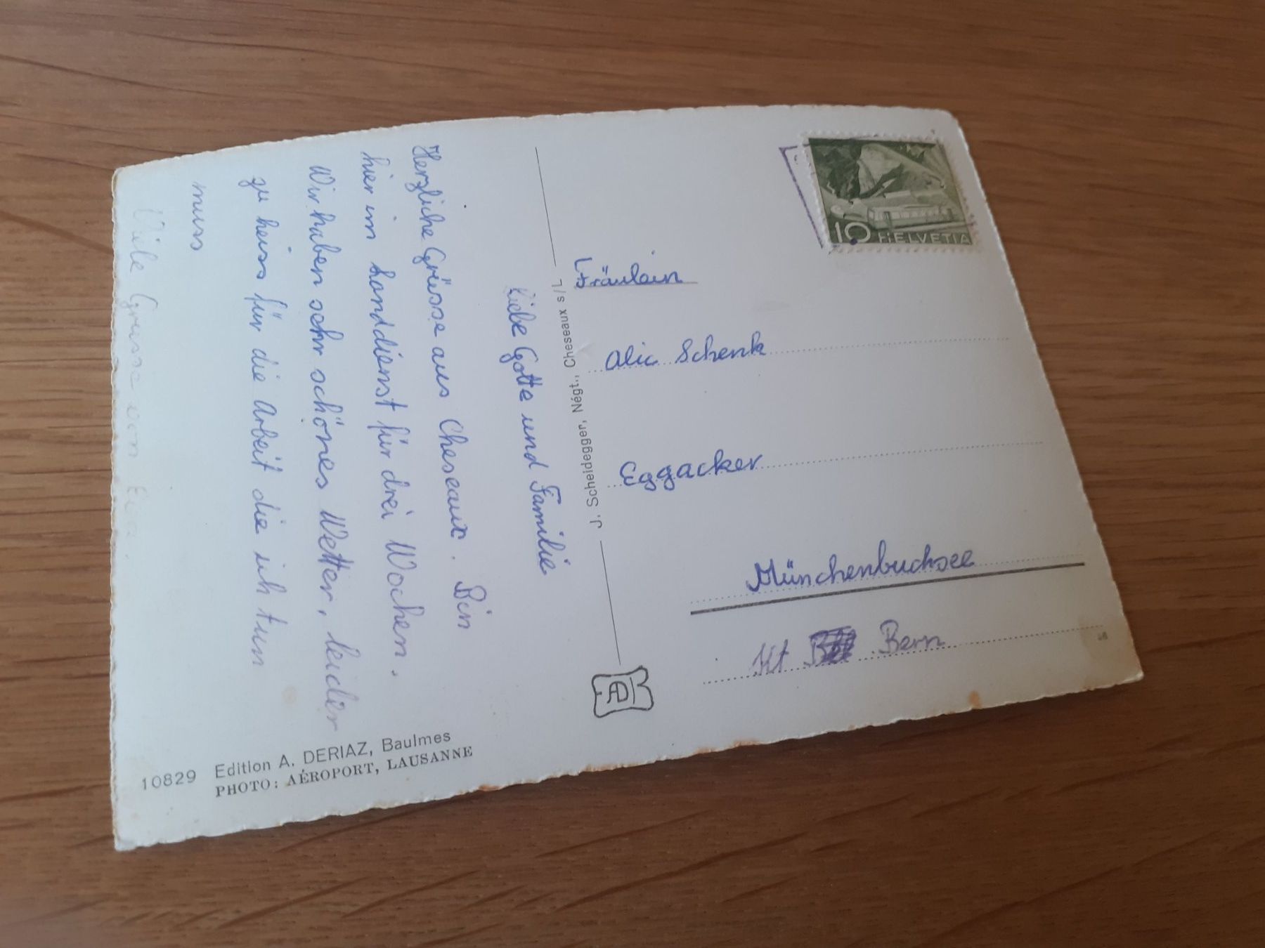 Cartes postales: CHESEAUX s. LAUSANNE - VUE AERIENNE - – D'occasion à Winterthur par Ornyx7 1