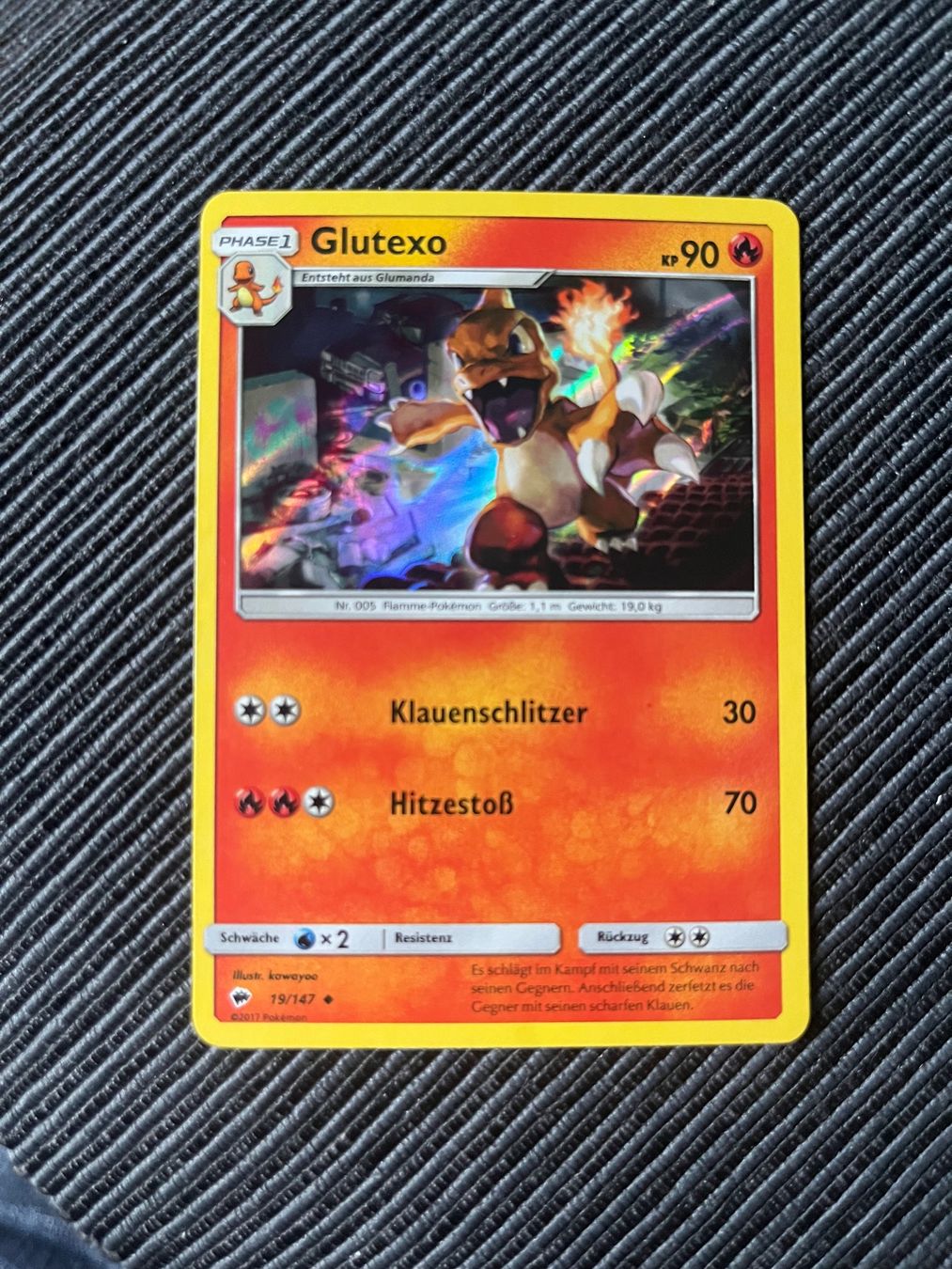 Pokémon Carte collezionabili: Pokemon Glutexo Holo Burning Shadows near Mint – Nuovo (secondo la descrizione) da Wabern venduto da Collectfun