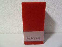 Interio Kerze "Quader“ rot, für Deko Herbst, Winter