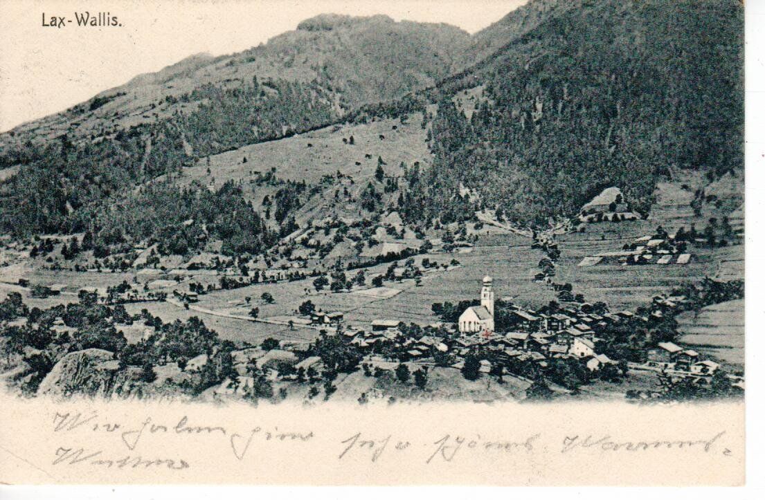Cartoline postali: Lax - Wallis 1911 – Usato da Wolhusen venduto da Curver9
