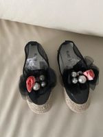 MUST HAVE - stylischer/edler Damenschuh mit Perlen, nero, 39