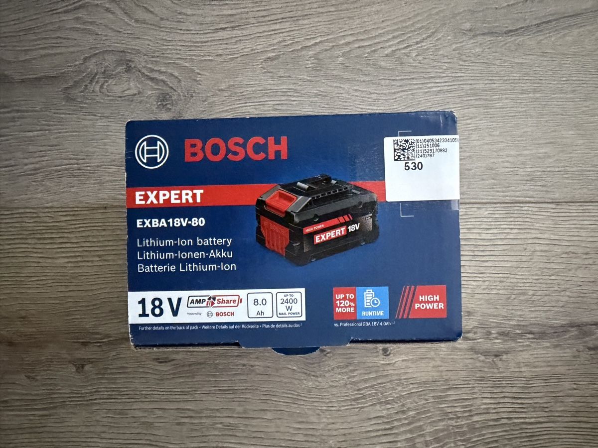 Bosch Accus & piles: Batterie Lithium-ion BOSCH EXPERT EXBA18V-80  – Neuf avec emballage d'origine à Lausanne par OFFICINA.shop