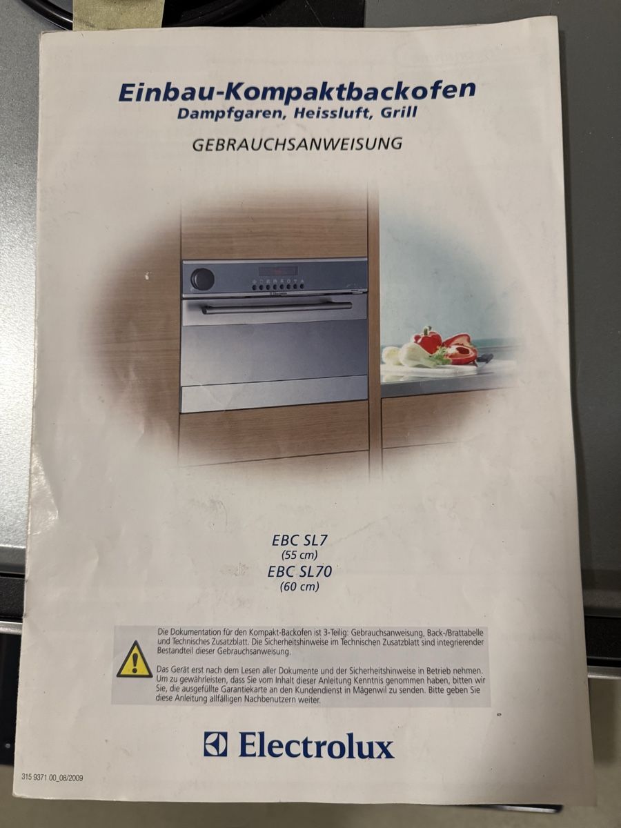 Electrolux Küchengeräte: Profi Steam Kombi-Backofen – Gebraucht aus Oberentfelden von Judyku 3