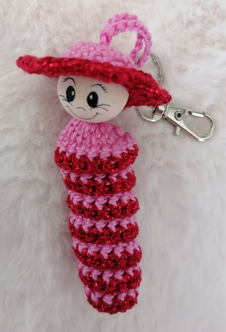 Tutte le decorazioni: Handgemacht Glückswürmchen 3 Stück Rosa – Nuovo e nell'imballaggio originale da Rümlang venduto da TRICE67 2