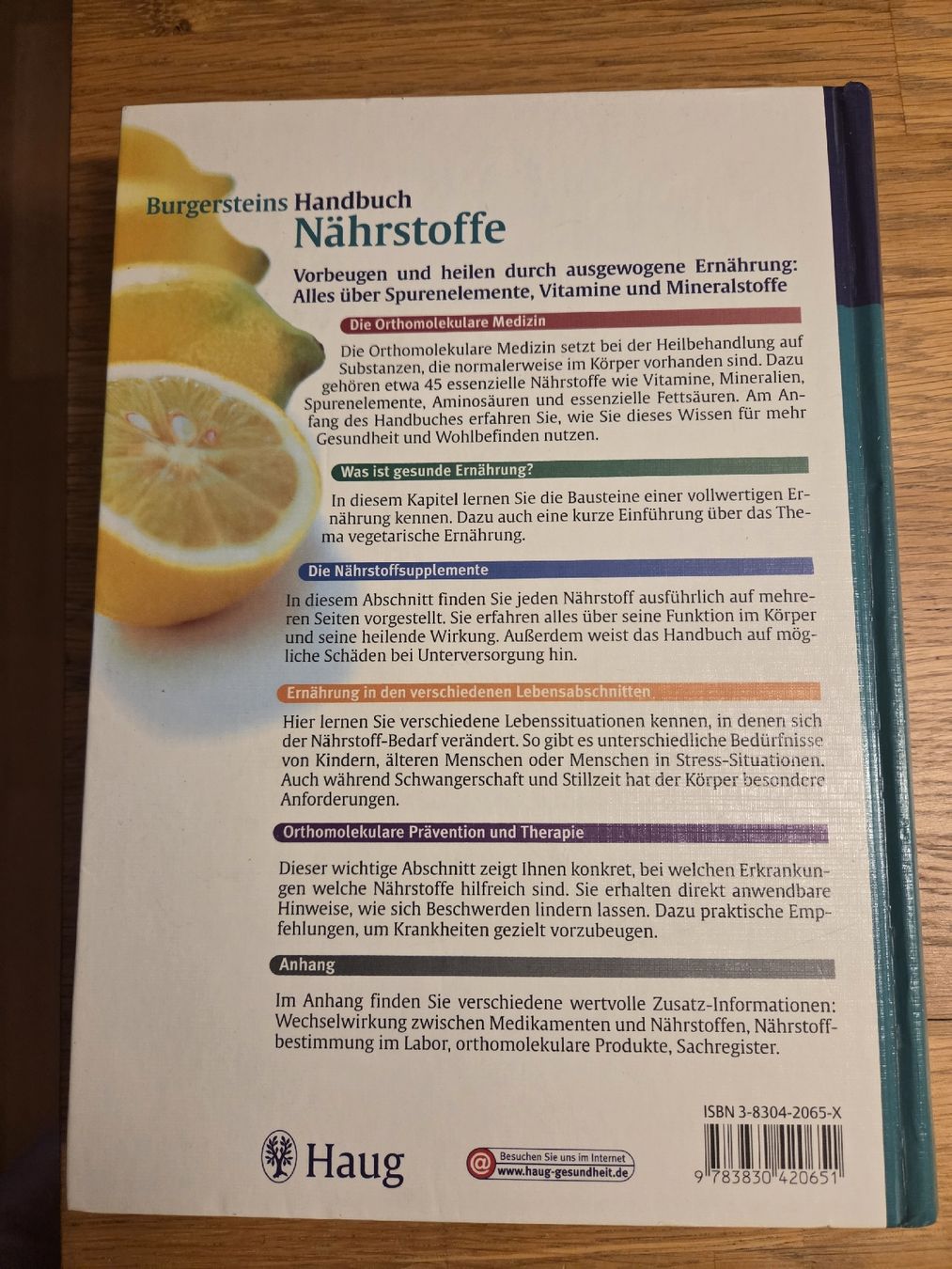 Bücher: Burgersteins Handbuch Nährstoffe🍋 – Gebraucht aus Rafz von leoncupra 1