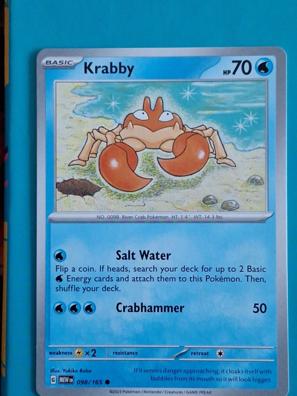 Pokémon Carte collezionabili: Krabby - Pokemon Mew 151 – Usato da Altstätten SG venduto da GGsGameshop