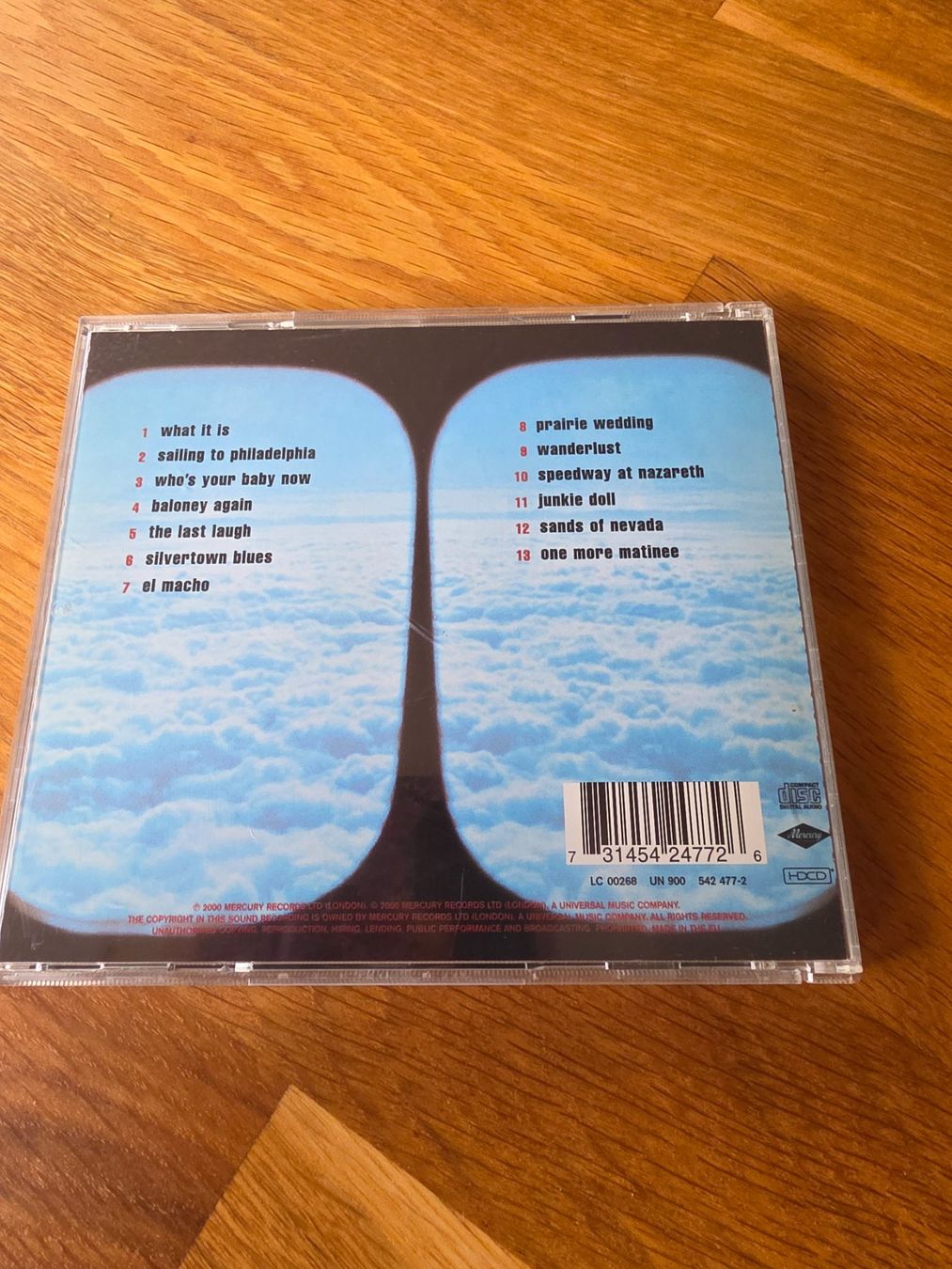 CD: Mike Knopfler "Sailing to philadelphia" – Nuovo (secondo la descrizione) da Cudrefin venduto da sebou05 2