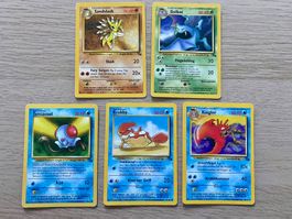 Pokémon Sammelkarten 5 Stk. Fossil Set