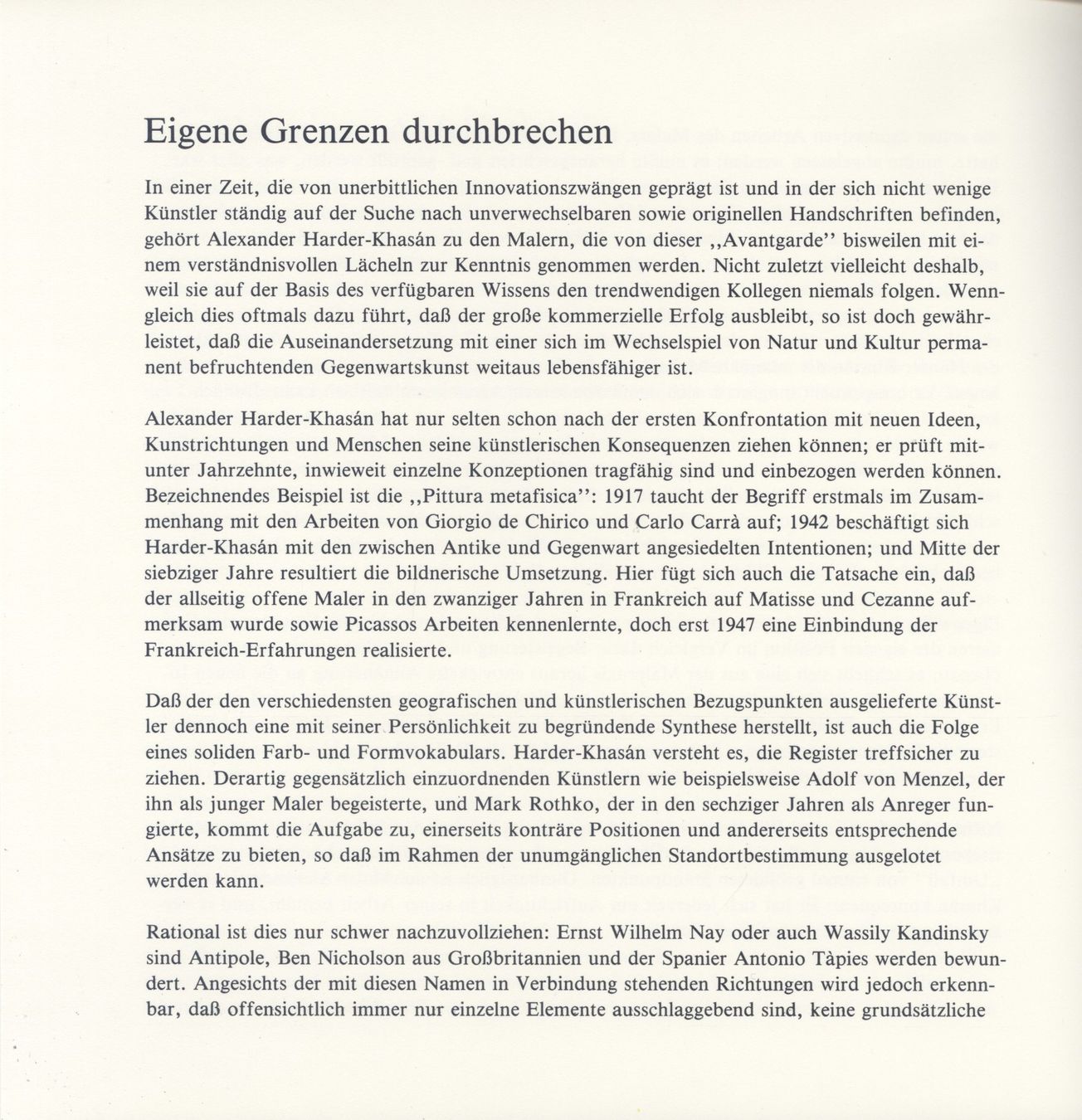 Libri: Harder-Khasán, Alexander ,  Katalog 1981 – Usato da Biel/Bienne venduto da 07helios032 1