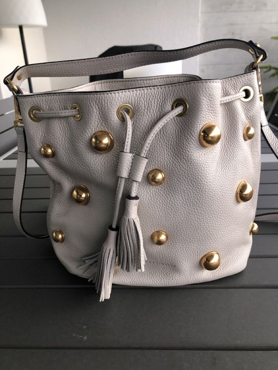 Einzigartige Coccinelle Tasche beige gold neu zu cerksufen