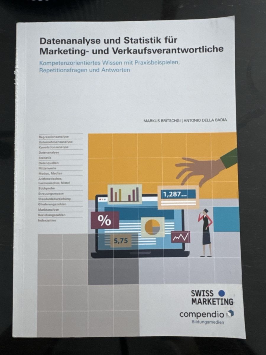 Libri: Datenanalyse und Statistik, Compendio – Nuovo (secondo la descrizione) da Chur venduto da valeria.fraraccio
