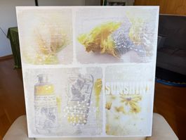 Leinwandbild "Sunshine" im Sommerlook, 60x60cm, leicht