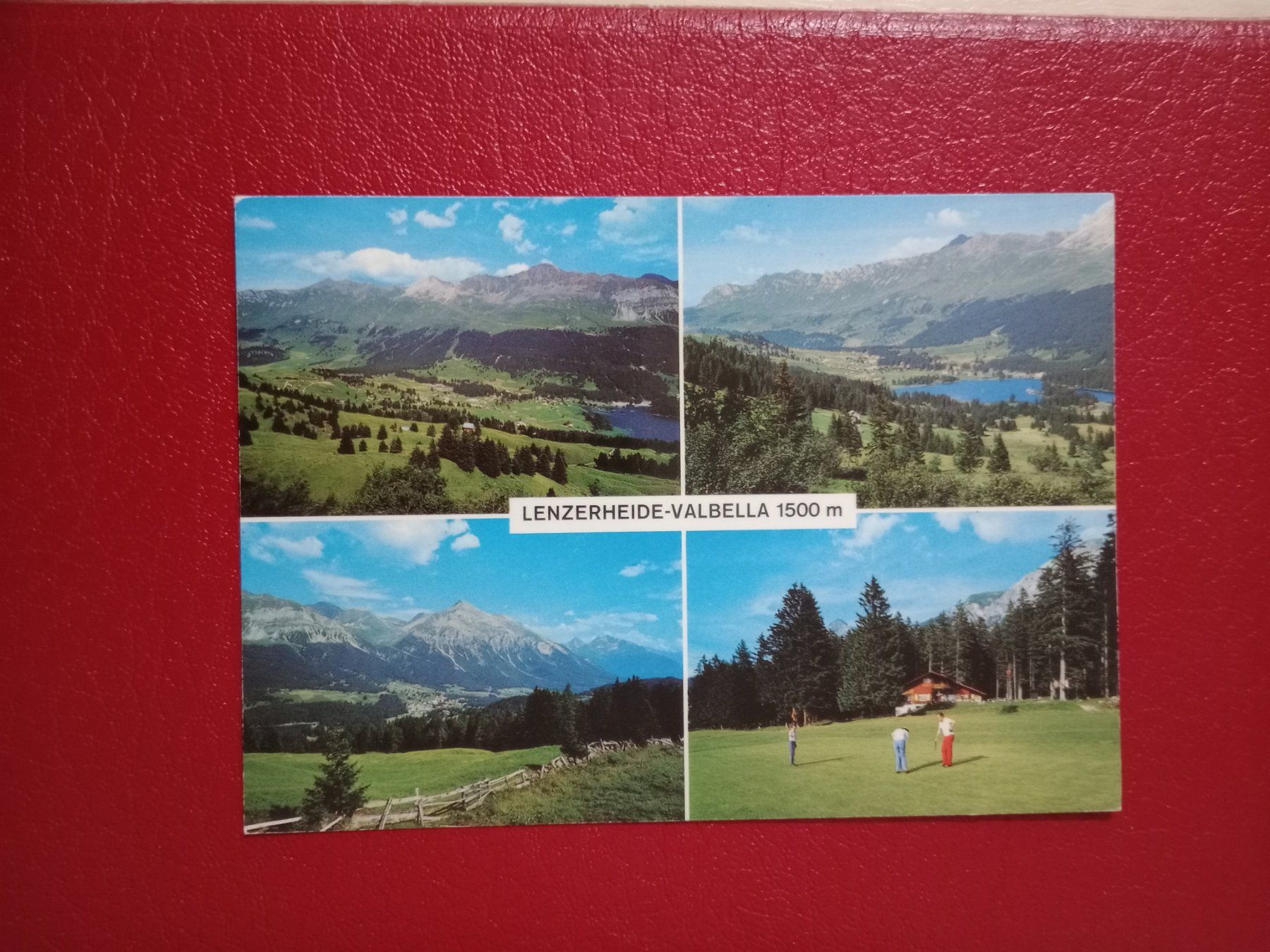 Ansichtskarten: Lenzerheide Valbella mehrbildrig mit Golfplatz 1982 – Gebraucht aus Küttigen von Melisch1000