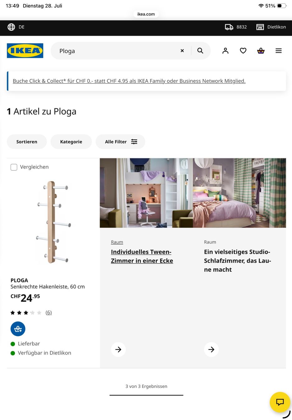 Ikea Guardaroba: Plots - Ikea Garderobe – Nuovo e nell'imballaggio originale da Uster venduto da Hotelliquidation