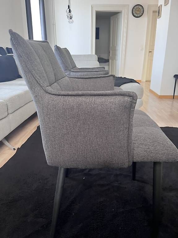 Sedie: 2 moderne Polsterstühle  Grau – Nuovo e nell'imballaggio originale da Hilterfingen venduto da mus_85w9 2