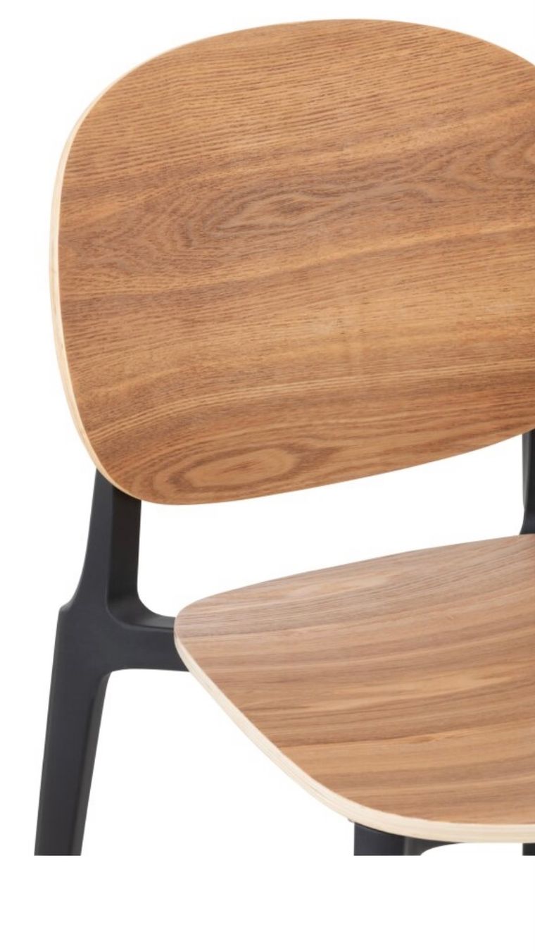 Stühle: Stuhl Holzoptik schwarz Neu - Top – Neu und originalverpackt aus Ruswil von Miami-2026 2