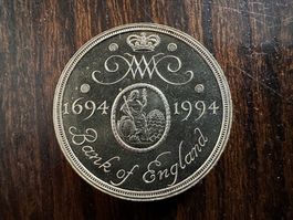 Bank of England Queen Elizabeth II 2 Pound Coin 1694-1994